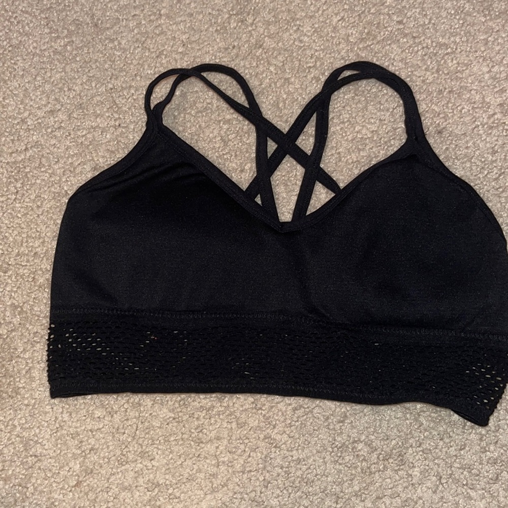 Black Padded Sports Bra